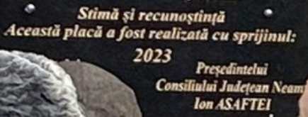 Ironie sau întoarcere în timp? Ion Asaftei, fost activist de frunte, pe aceeași placă comemorativă ca cei care au ocupat sediul PCR la Piatra Neamț! asaftei ca si revolutionar