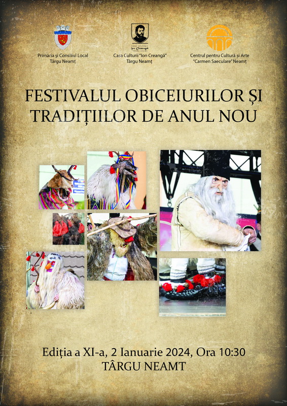 Târgu-Neamț. Festivalul Obiceiurilor și Tradițiilor de Anul Nou, ediția a XI-a