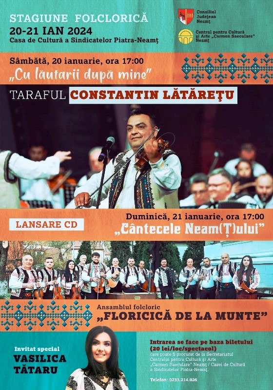 Concert folcloric la Piatra Neamț