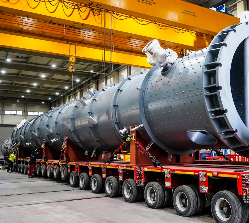 Premieră pe piața industrială din România: COMES SA livrează, astăzi, două reactoare de hidrogenare de 200 de tone