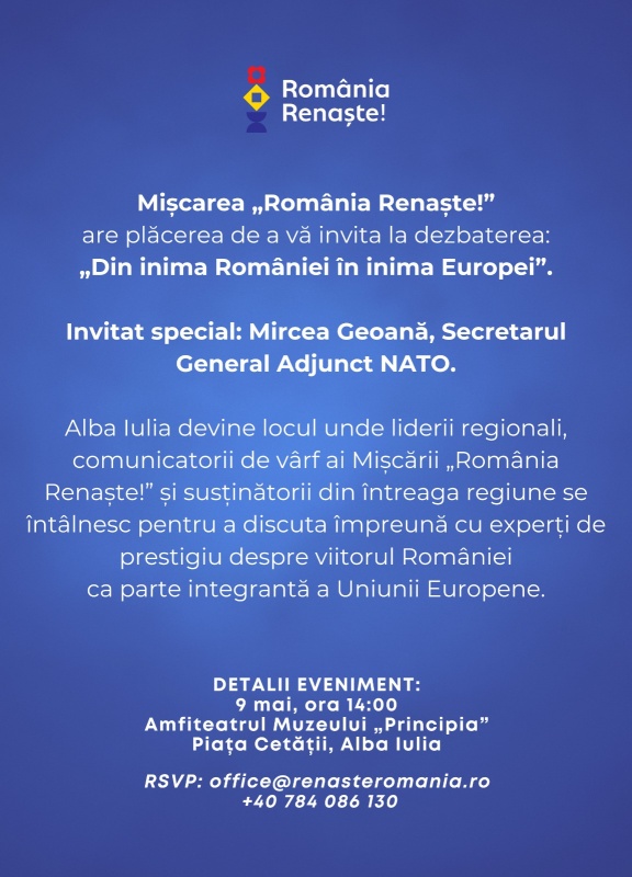 Invitatie eveniment Mircea Geoana