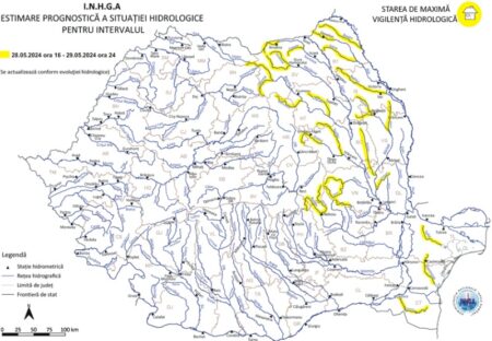 Avertizare hidrologică pentru județul Neamț