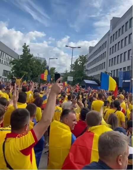 VIDEO. Atmosfera făcută de suporterii români înaintea meciului cu Belgia