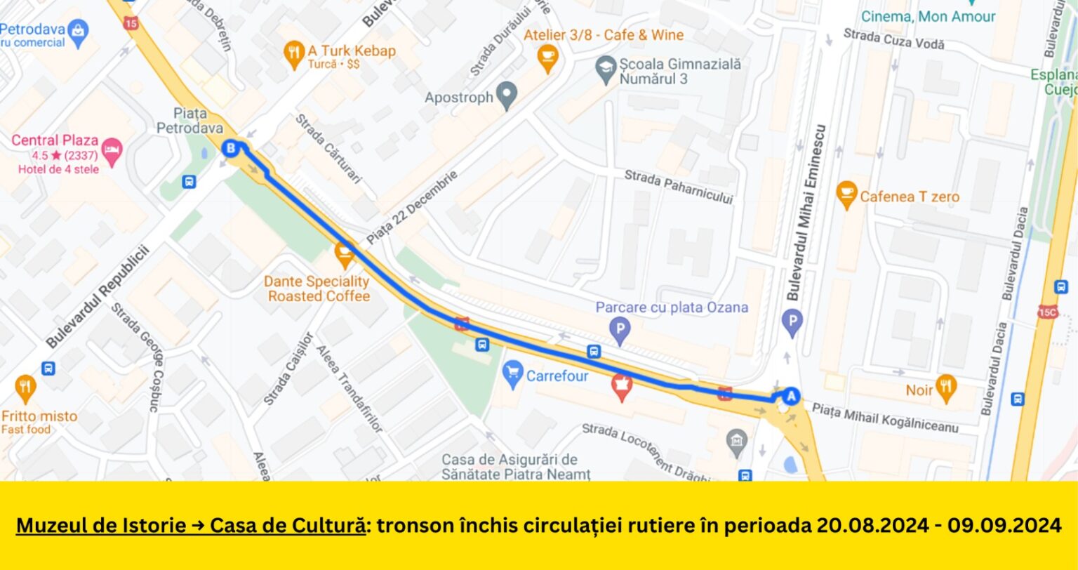 Atenție, șoferi! Se închide circulația rutieră pe Bulevardul Decebal WhatsApp Image 2024 08 16 at 12.50.44