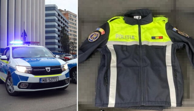 politie masina uniforma