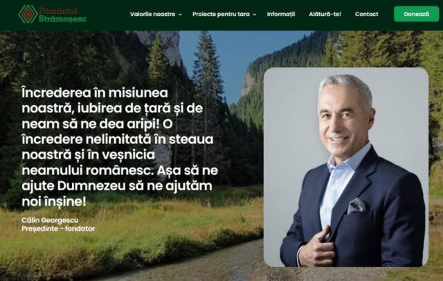 georgescu si site ul lui