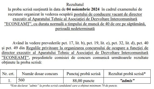 proba scrisa