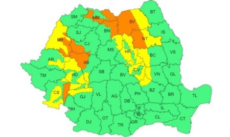 Avertizare de viscol și vânt puternic în Neamț