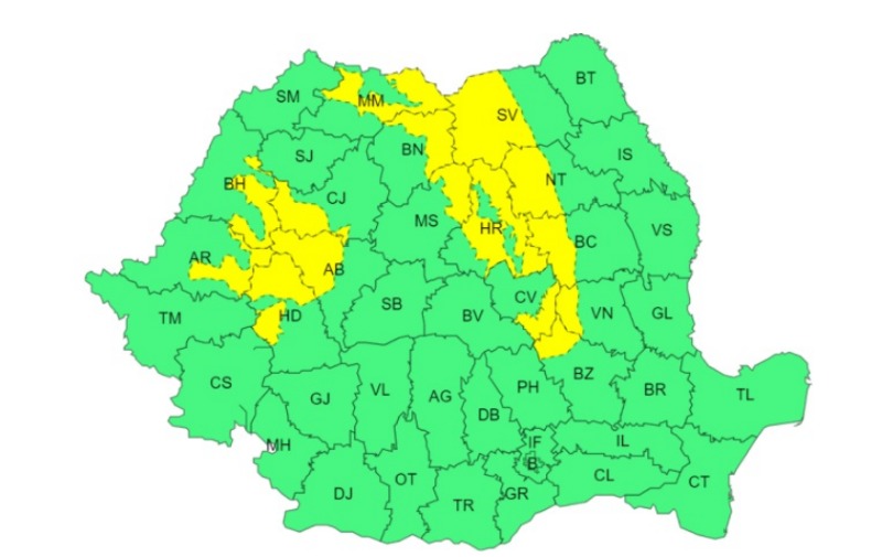 De Bobotează meteorologii anunță ploi și vânt puternic