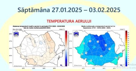 Vremea în ianuarie: mai cald decât normal și precipitații puține