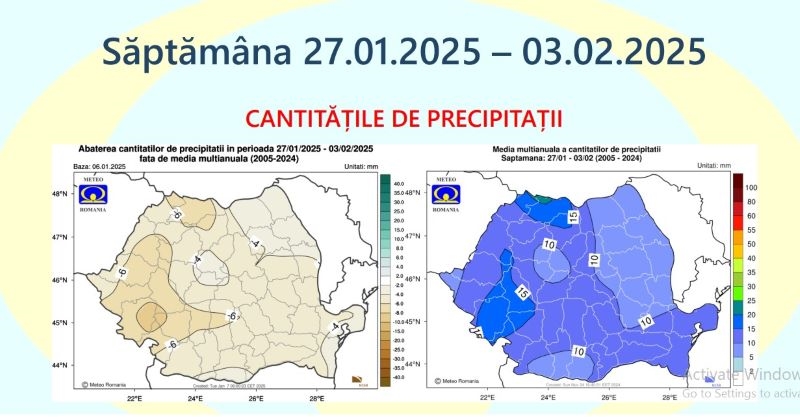 Vremea în ianuarie: mai cald decât normal și precipitații puține