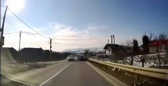 Acasa 2 VIDEO. Accidentul de la Oglinzi într-o filmare pe cameră de bord