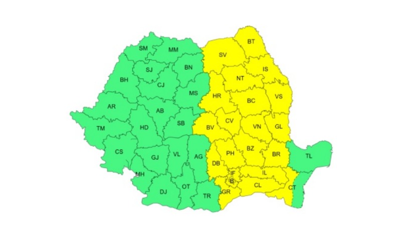 Ploi, vijelii și posibil grindină până la începutul săptămânii viitoare