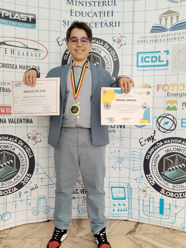 teodor balaban medalia de aur si premiu