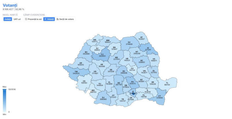 votanti romania 19.00