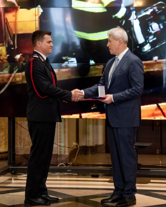 Pompier din Neamț premiat