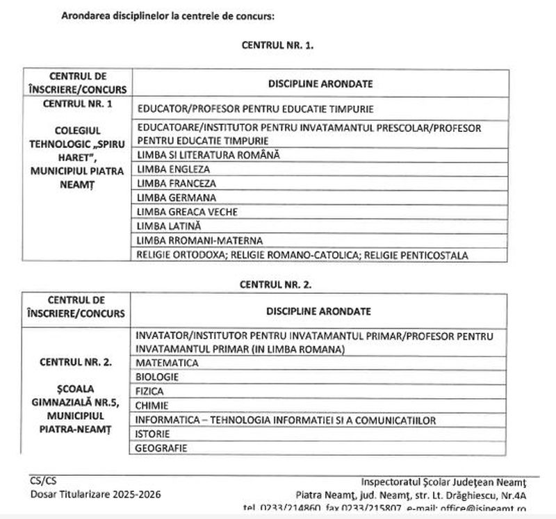 discipline arondate 1