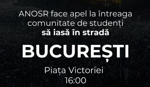 Începerea anului universitar marcată de proteste sale studenților 1 Protest studenti