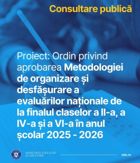 Evaluările Naționale 2026: Ministerul propune metodologia și calendarul testărilor din mai_