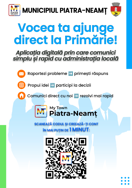 My Town Piatra-Neamț – o nouă modalitate de comunicare între cetățeni și administrație 1 Flyer MyTown