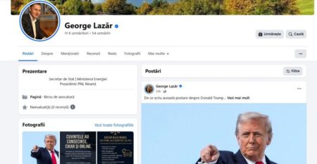Revine George Lazăr, fostul președinte al PNL Neamț în focul luptei politice? O postare despre Donald Trump pare să dea un semnal că da Lazar si trump