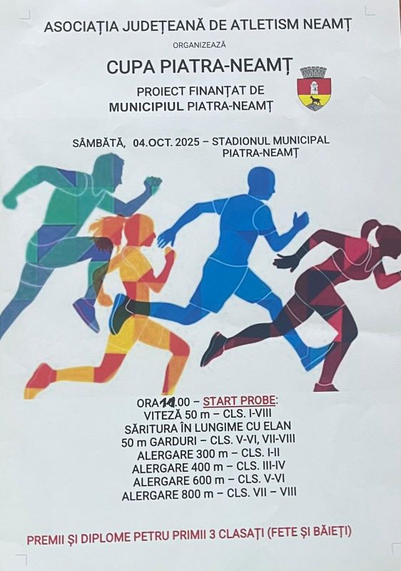 Video. Ediția a II-a a Cupei Municipale de Atletism la Piatra-Neamț 1 WhatsApp Image 2025 10 03 at 10.53.34