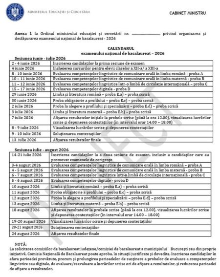 Bacalaureatul revine la calendarul normal WhatsApp Image 2025 10 31 at 10.05.38