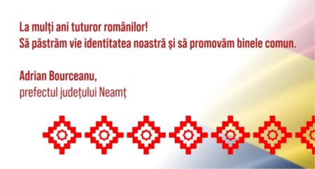 Adrian Bourceanu, prefectul județului Neamț: „La mulți ani tuturor românilor” Adrian Bourceanu