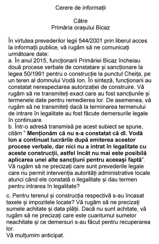 Nouă ani de protecție pentru o construcție nelegală la Bicaz / Primăria știe, nu acționează și ascunde cifrele