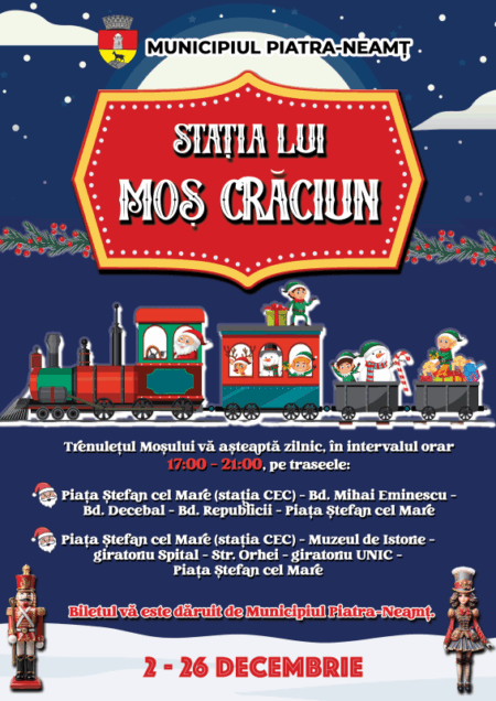 Afis Statia lui Mos Craciun