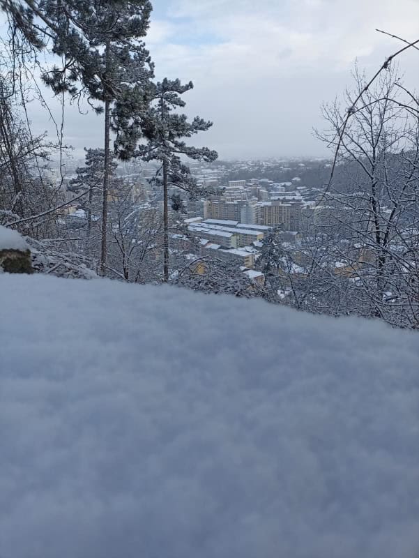 FOTO. Peisaj de iarnă adevărată la Piatra Neamț