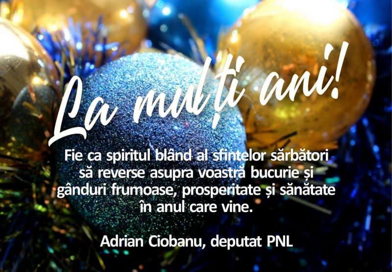 Urări de Crăciun din partea oamenilor politici din Neamț