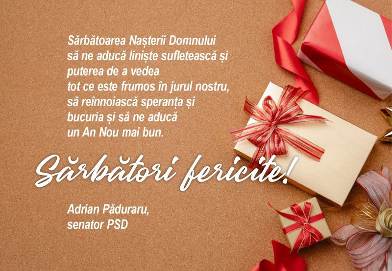 Urări de Crăciun din partea oamenilor politici din Neamț