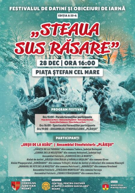 FESTIVALUL DE DATINI ŞI OBICEIURI DE IARNĂ „STEAUA SUS RĂSARE”, ediția 55