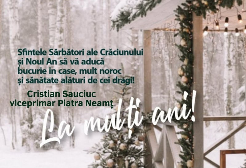 Urări de Crăciun din partea oamenilor politici din Neamț