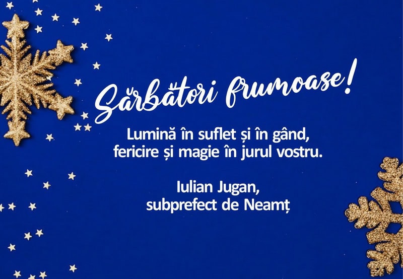 Urări de Crăciun din partea oamenilor politici din Neamț