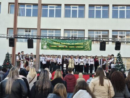 Video-Foto. Târg caritabil de Crăciun la Liceul „Vasile Conta” din Târgu-Neamț. Sprijin pentru Patricia.