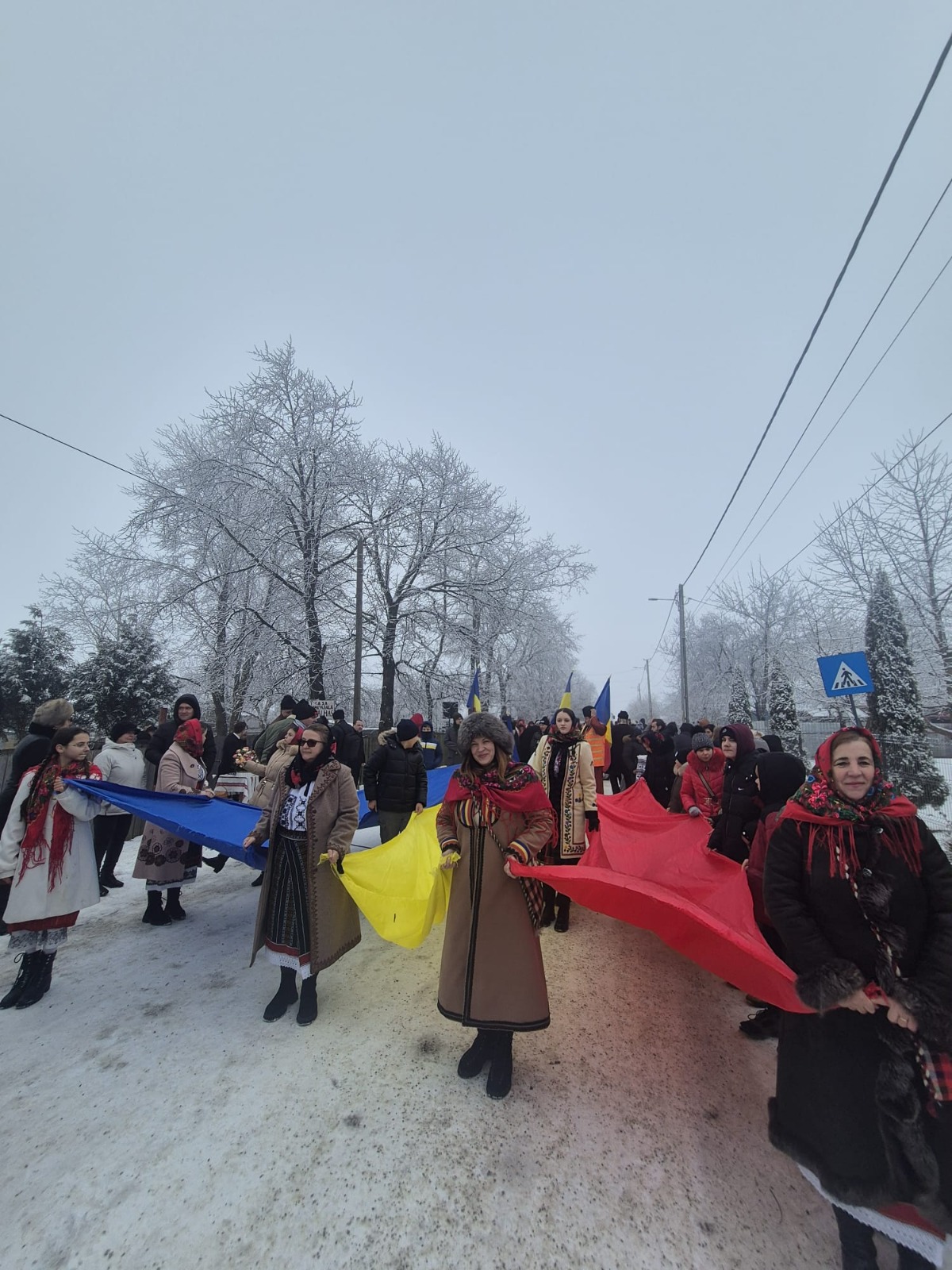 „Tricolor Călător”, la Negrești: drapel de 120 de metri, desfășurat de Mica Unire 2 WhatsApp Image 2026 01 24 at 15.22.23