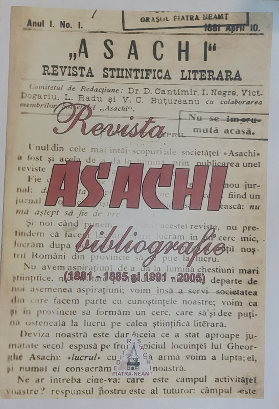 Reviste nemţene de alaltăieri, de ieri şi de azi 1 asachi vintage
