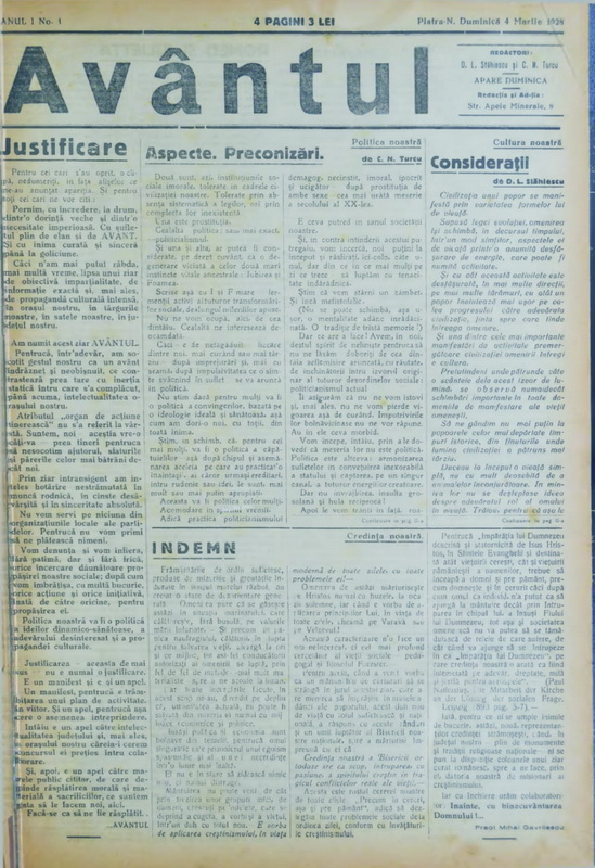 Reviste nemţene de alaltăieri, de ieri şi de azi 3 avantul vintage 1