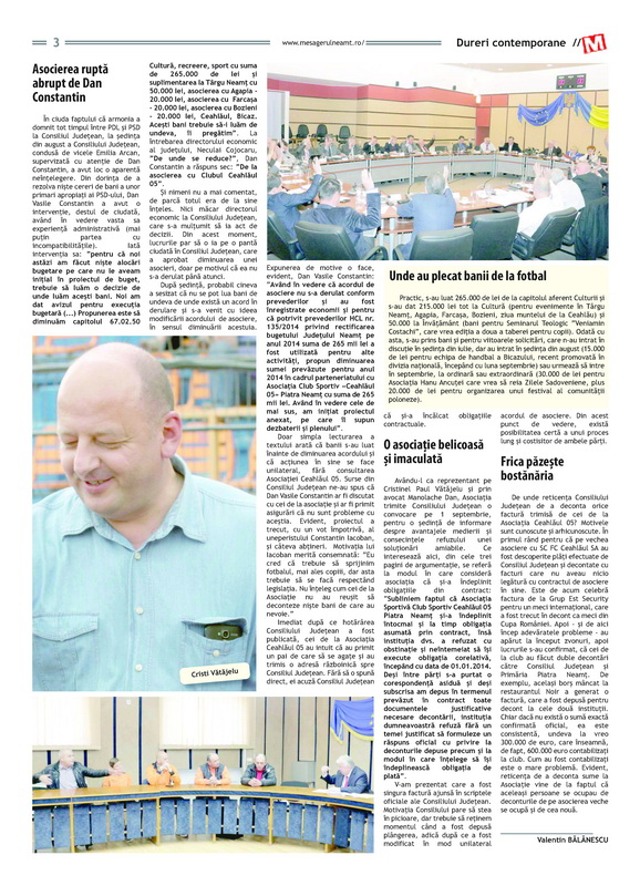 FC Ceahlăul și banii publici: de la dezvăluirile Mesagerului de Neamț la bilanțul amar al Curții de Conturi 2 ceahlaul 2014 02