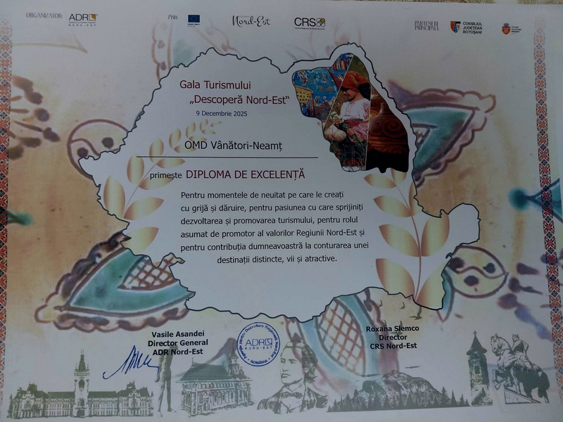 OMD Vânători‑Neamț, „inima” Ținutului Zimbrului 12 omd diploma 01 resize