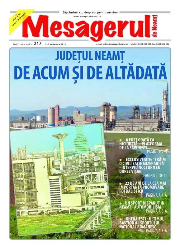 ruine savinesti - MESAGERUL 700 / Cronicarii dezastrului industrial: Cum a documentat Mesagerul de Neamț „marele jaf” imobiliar de după 1990