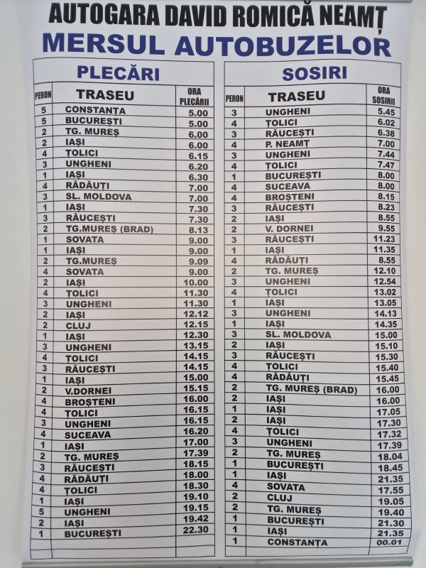 Autogara "David Romică" din Târgu-Neamț – noi trasee și curse regulate interjudețene 4 autogara david romica 3