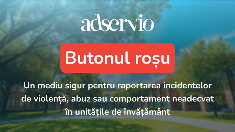Atenție elevi, părinți, profesori! / ”Butonul roșu” – de la un tipizat la o platformă comercială 1 butonul rosu