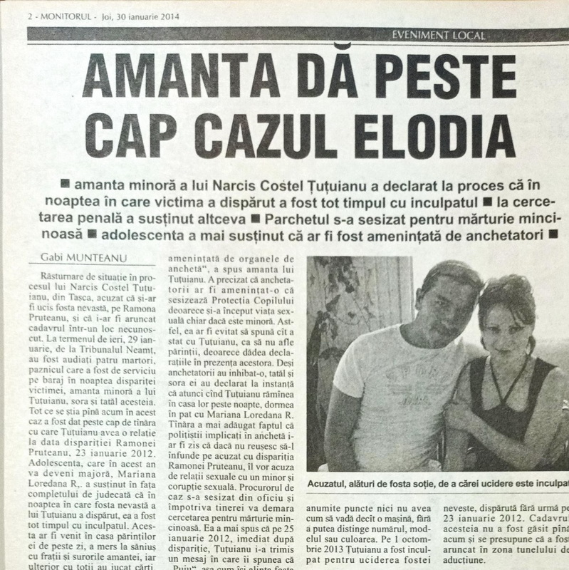 Crime care au șocat Neamțul / Cazul „Elodia de Neamț” – condamnare pentru omor în lipsa cadavrului 4 elodia monitorul 3