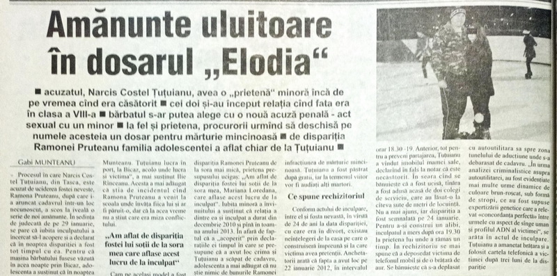 Crime care au șocat Neamțul / Cazul „Elodia de Neamț” – condamnare pentru omor în lipsa cadavrului 5 elodia monitorul 5