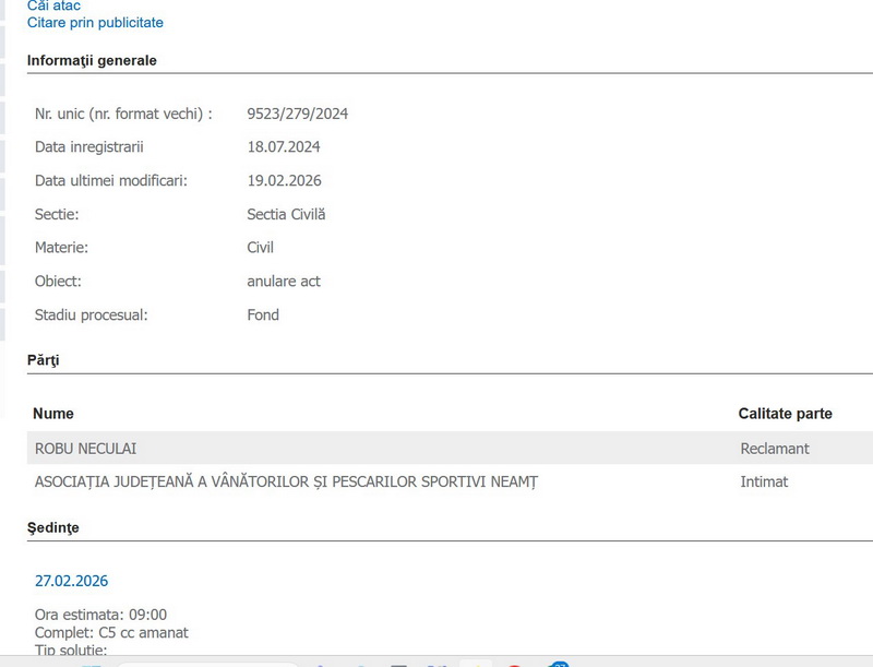 Dosarul ”Mită la AJVPS”: o declarație din dosarul nefinalizat de cercetare penală apare într-un proces civil al Asociației 3 neculai robu dosar