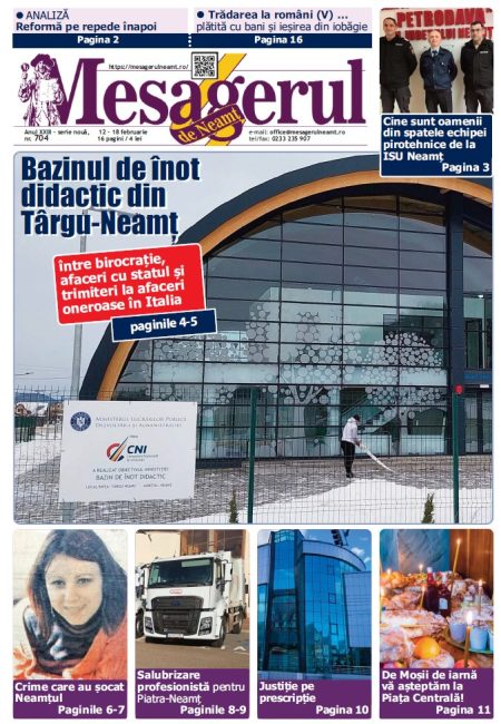 prima pagina Mesagerul 704