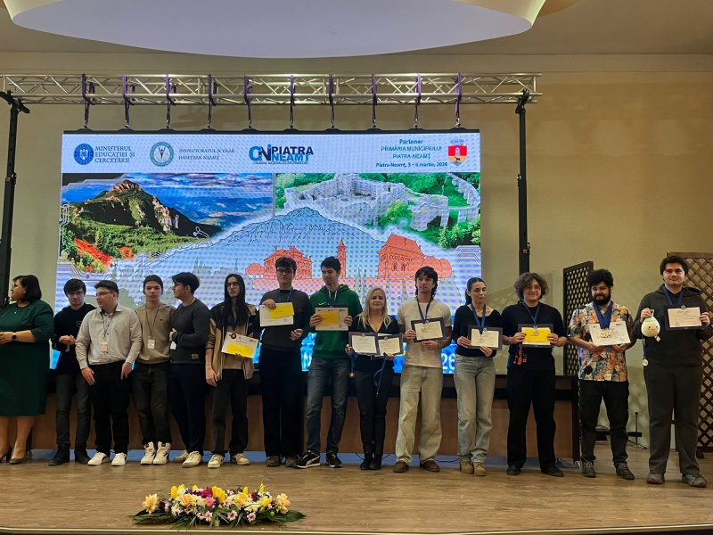 FOTO. Festivitatea de premiere a etapei naționale a Olimpiadei de Informatică pe Echipe 2 WhatsApp Image 2026 03 06 at 11.01.56